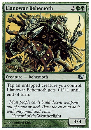 《ラノワールのビヒモス/Llanowar Behemoth》 [8ED]