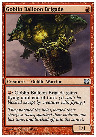 《ゴブリン気球部隊/Goblin Balloon Brigade》 [9ED]