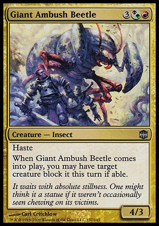 《巨大待ち伏せ虫/Giant Ambush Beetle》 [ARB]