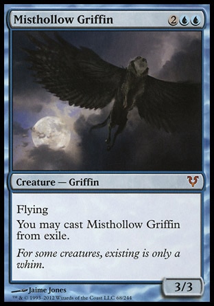 《霧虚ろのグリフィン/Misthollow Griffin》 [AVR]