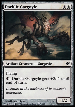 《闇光りのガーゴイル/Darklit Gargoyle》 [CON]