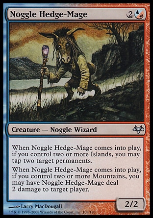 《ノッグルの垣魔道士/Noggle Hedge-Mage》 [EVE]