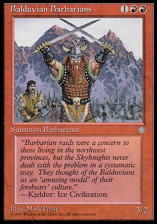 《バルデュヴィアの蛮族/Balduvian Barbarians》 [ICE]