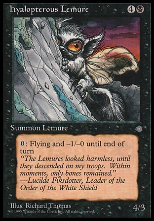 《透け羽の霊命/Hyalopterous Lemure》 [ICE]