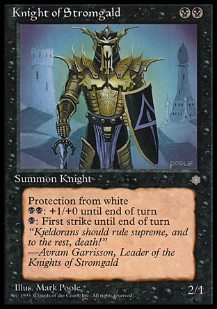 《ストロームガルドの騎士/Knight of Stromgald》 [ICE]