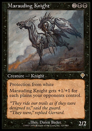 《無法の騎士/Marauding Knight》 [INV]