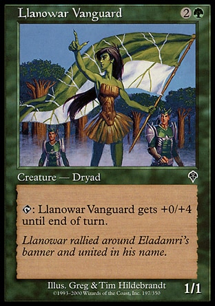 《ラノワールの先兵/Llanowar Vanguard》 [INV]