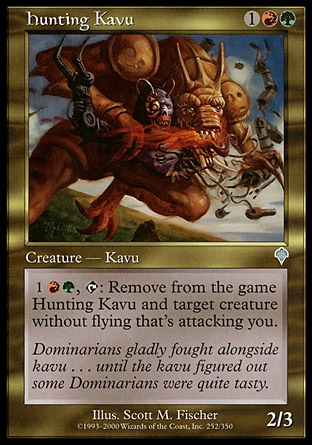 《狩りをするカヴー/Hunting Kavu》 [INV]