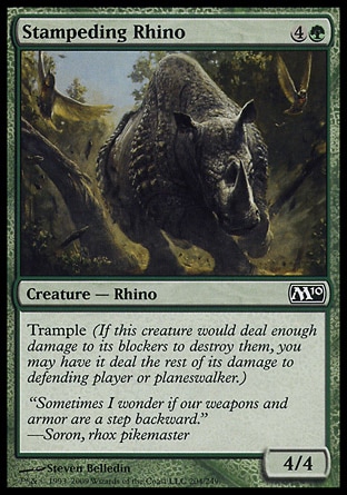 《暴走するサイ/Stampeding Rhino》 [M10]