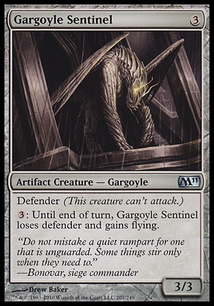 《ガーゴイルの歩哨/Gargoyle Sentinel》 [M11]