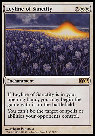 《神聖の力線/Leyline of Sanctity》 [M11]