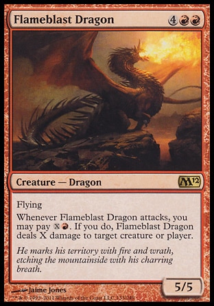 《炎破のドラゴン/Flameblast Dragon》 [M12]