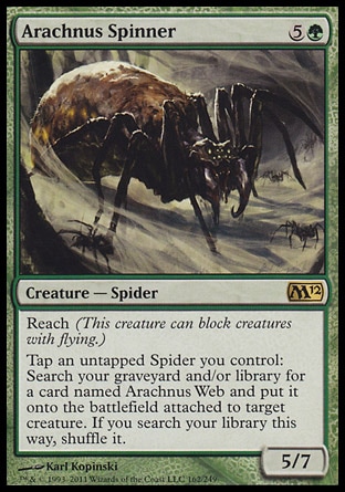 《アラクナスの紡ぎ手/Arachnus Spinner》 [M12]