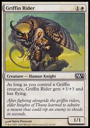 《グリフィンの乗り手/Griffin Rider》 [M12]