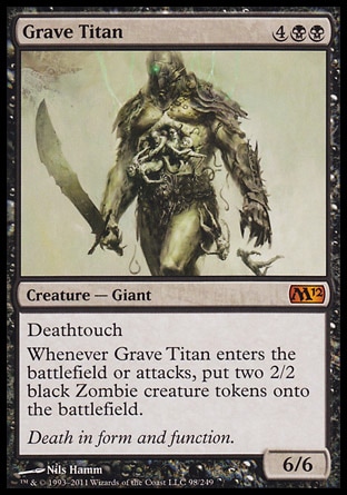 《墓所のタイタン/Grave Titan》 [M12]