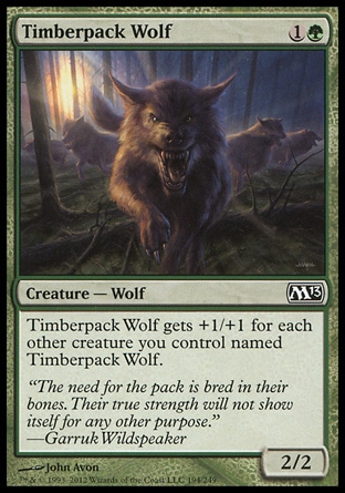 《森林群れの狼/Timberpack Wolf》 [M13]