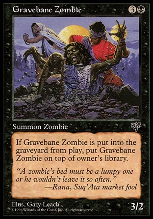 《墓いらずのゾンビ/Gravebane Zombie》 [MIR]