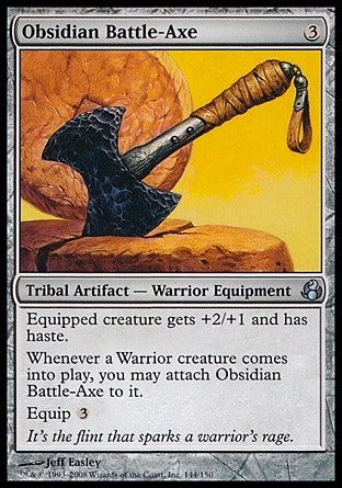 《黒曜石の戦斧/Obsidian Battle-Axe》 [MOR]