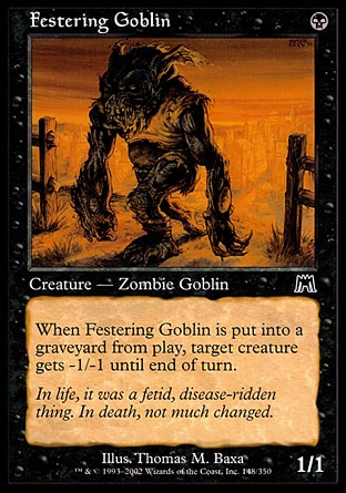《ただれたゴブリン/Festering Goblin》 [ONS]