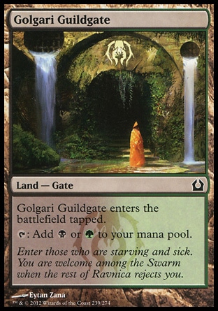 《ゴルガリのギルド門/Golgari Guildgate》 [RTR]