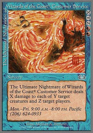 The Ultimate Nightmare of Wizards of the CoastÂ® Customer Service