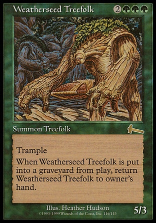 《ウェザーシード・ツリーフォーク/Weatherseed Treefolk》 [ULG]
