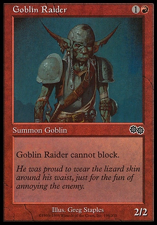 《ゴブリンの略奪者/Goblin Raider》 [USG]