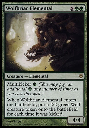 《狼茨の精霊/Wolfbriar Elemental》 [WWK]